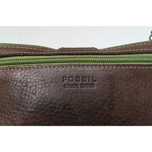 Fossil Brown Leather Credit Card ID Window Bifold Wallet - Picture 5 of 16